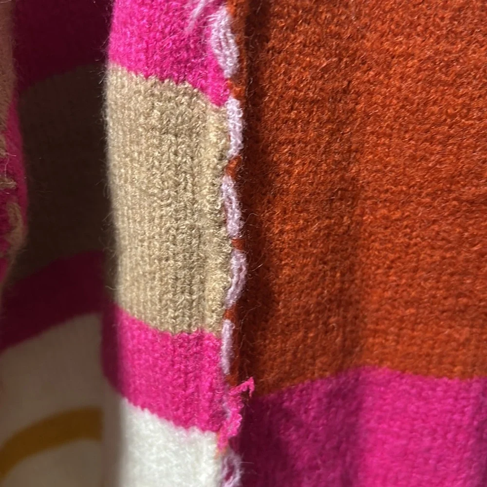 She + Sky Pink and Orange Crew Neck Sweater - Picture 6 of 7